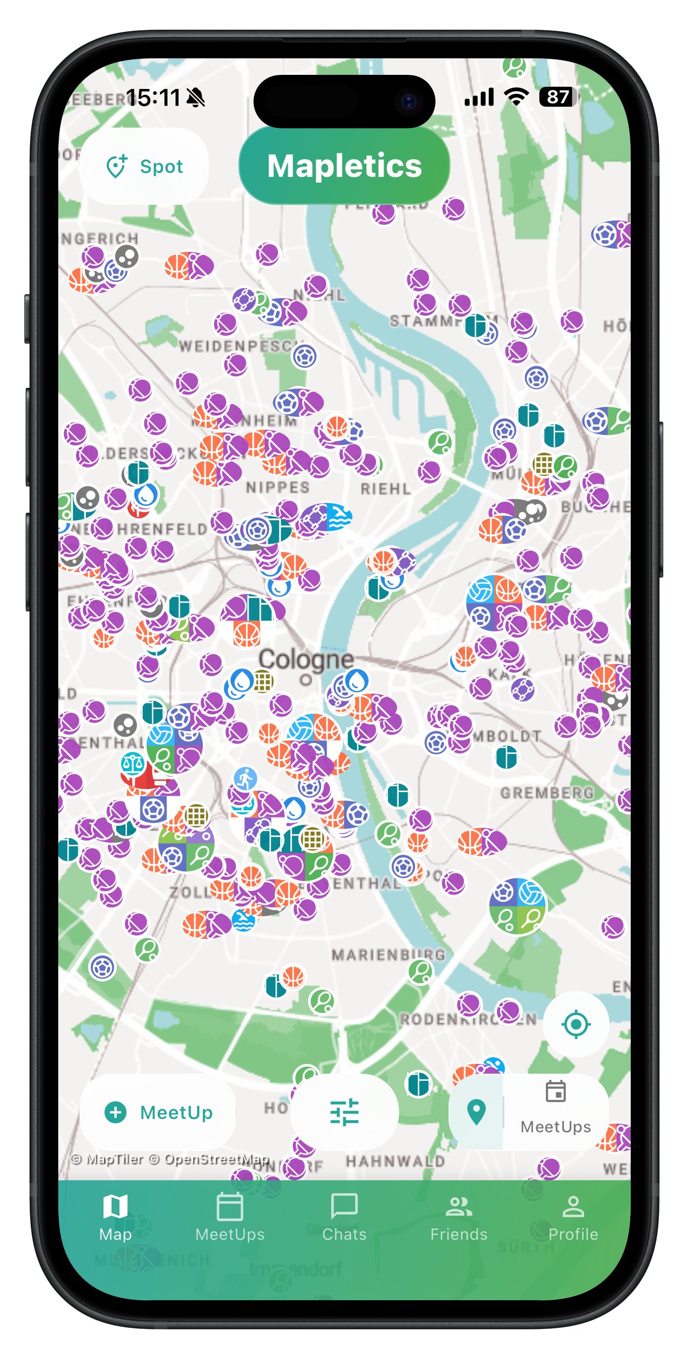iPhone Mapletics App
